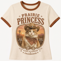 Prairie Princess Calico Cat Tee