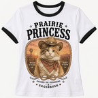 Prairie Princess Calico Cat Tee