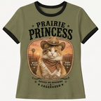 Prairie Princess Calico Cat Tee