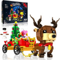 Christmas Building Sets, 478Pcs Christmas Reindeer, Tree, Gift Car Blocks Bricks Set for 6+ Kids Boys Girls Birthday Xmas Gifts