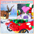 Christmas Building Sets, 478Pcs Christmas Reindeer, Tree, Gift Car Blocks Bricks Set for 6+ Kids Boys Girls Birthday Xmas Gifts