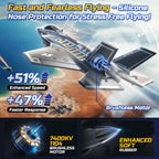 F35 4 Channel Brushless RC Plane,Remote Control Airplane Ducted Fans Fighter Jet,2.4GHz 6-axis Gyro Stabilizer RTF Hobby Glider Aircraft Plane