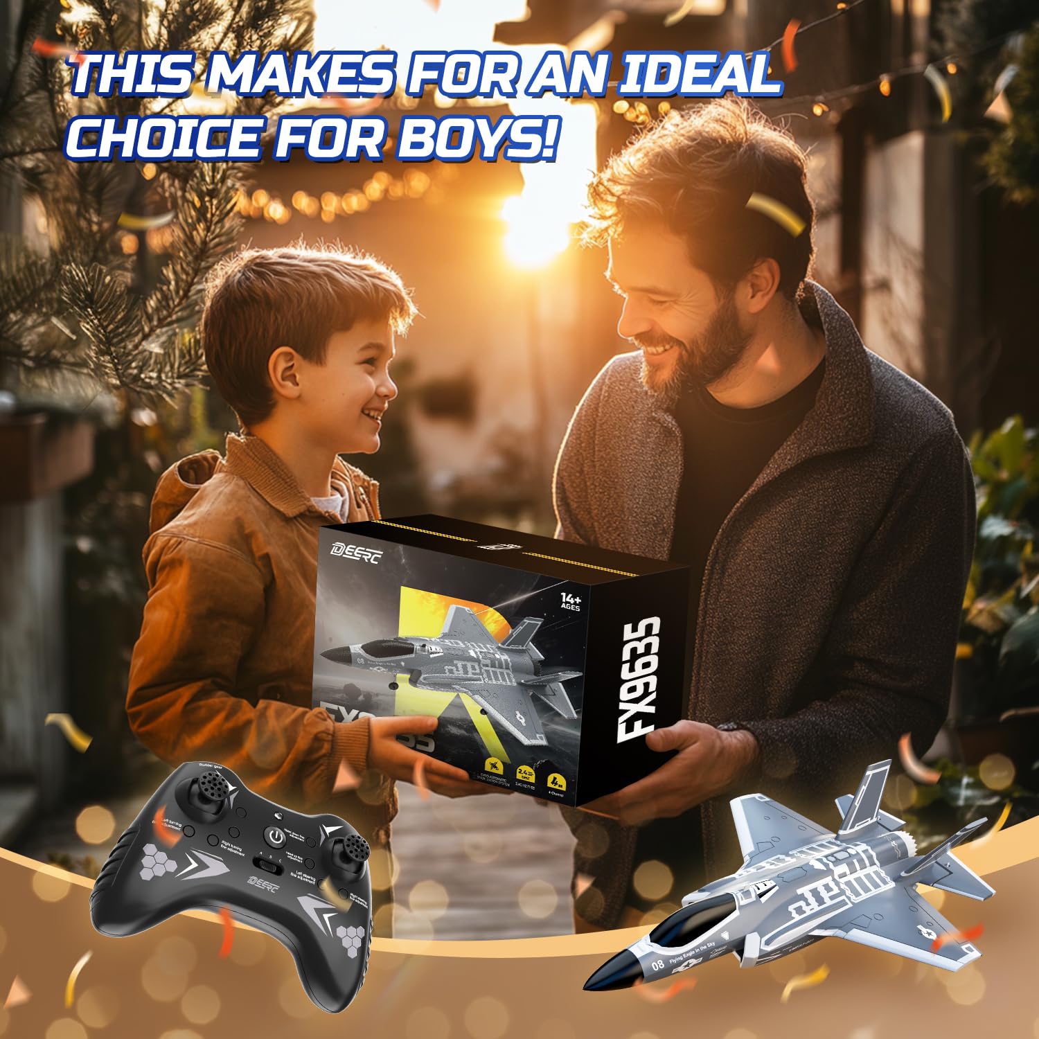 F35 4 Channel Brushless RC Plane,Remote Control Airplane Ducted Fans Fighter Jet,2.4GHz 6-axis Gyro Stabilizer RTF Hobby Glider Aircraft Plane