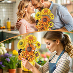 Sunflower Building Set Flowers with Vase Van Gogh Botanical Collection 1009pcs Compatible with Lego Ideal for Home and Office Decor Art Lover's  Gift