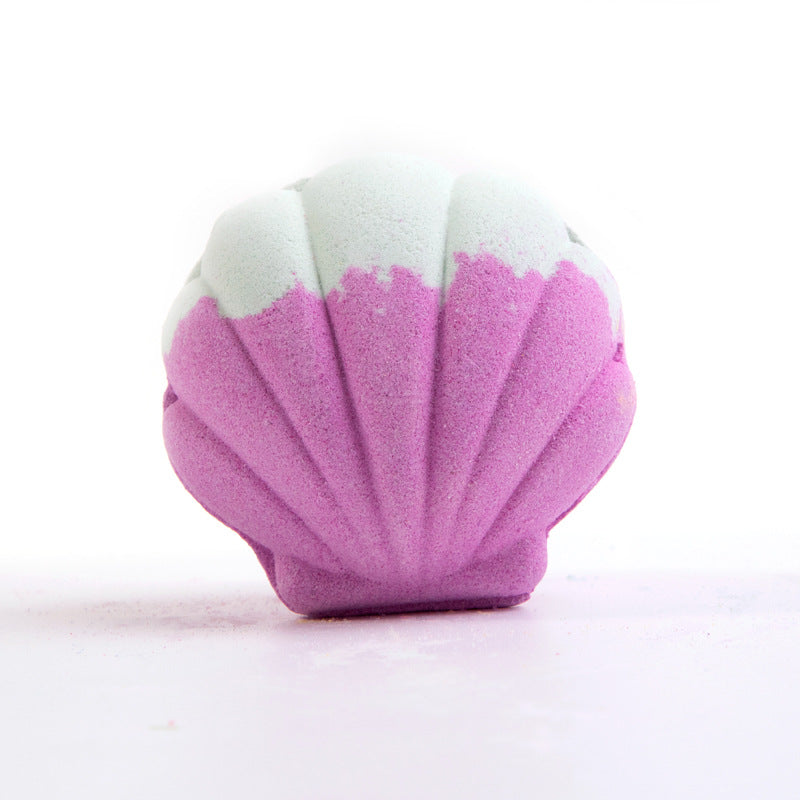 Mermaid Bath Bombs Essential Oil Bubble Fizzy Bath Salt Balls Shell Shaped With Bracelet Inside Kids Girls Christmas Birthday Gift Bath Bomb Gifts