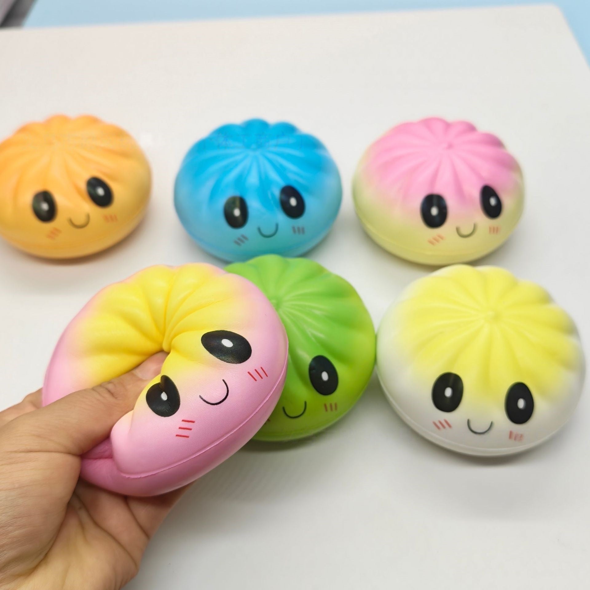 12Pack Stress Relief Fidget Toys SMILE BAO Malt Sugar Stress Relief Sensory Squeeze Toys  Holiday gift christmas  Gift