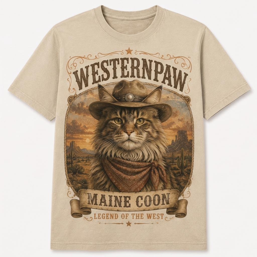 Maine Coon Legend of the West Tee