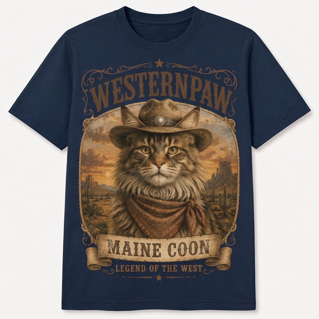 Maine Coon Legend of the West Tee