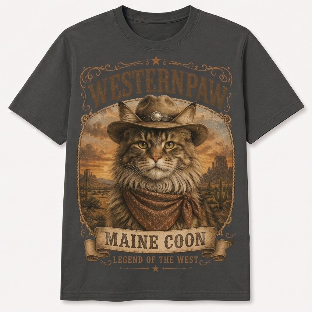 Maine Coon Legend of the West Tee