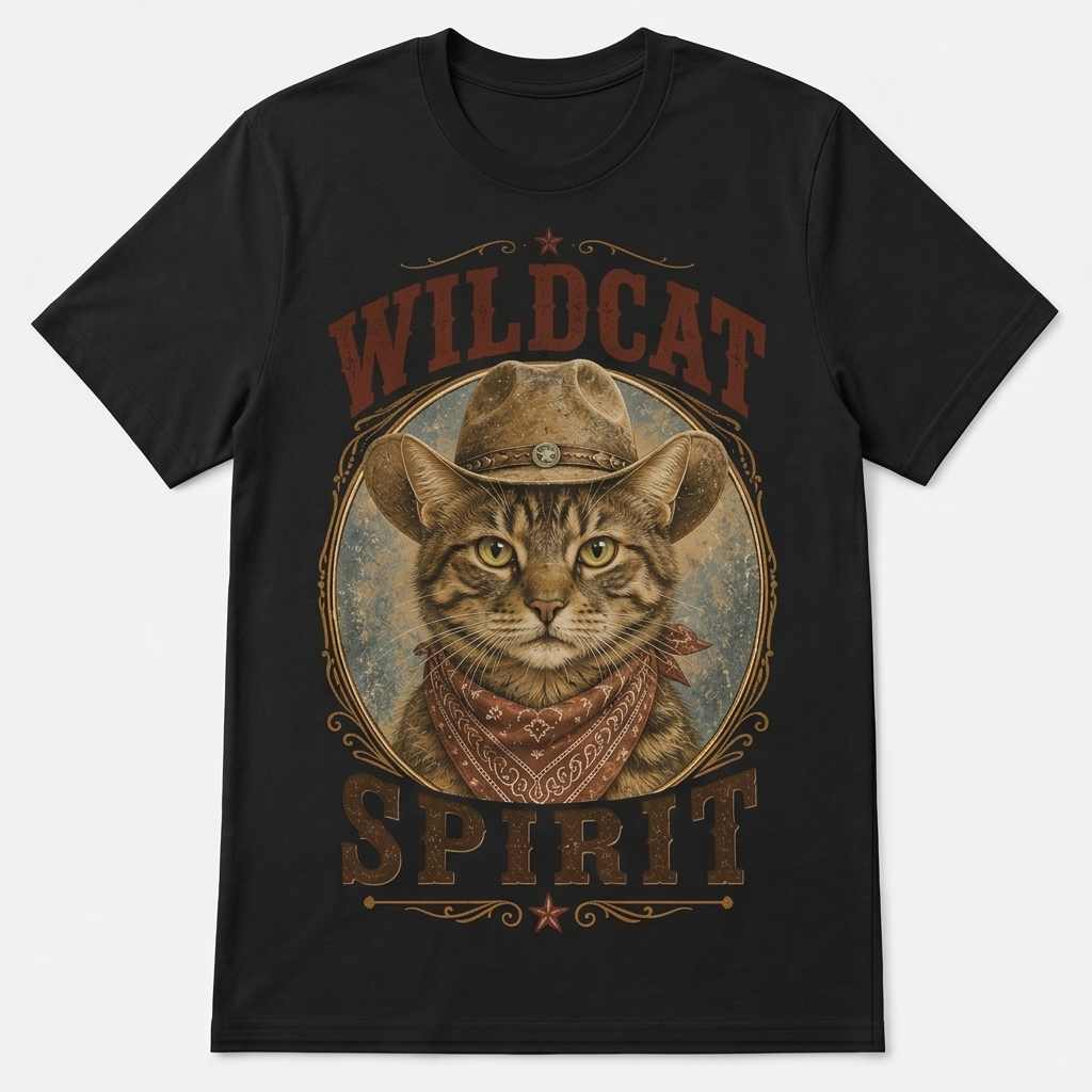 Badlands Tabby Wildcat Spirit Tee
