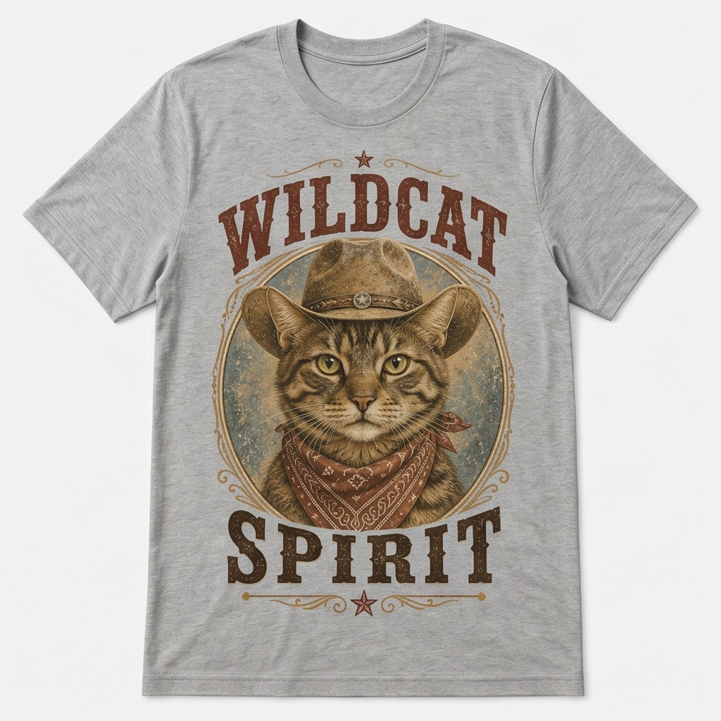 Badlands Tabby Wildcat Spirit Tee
