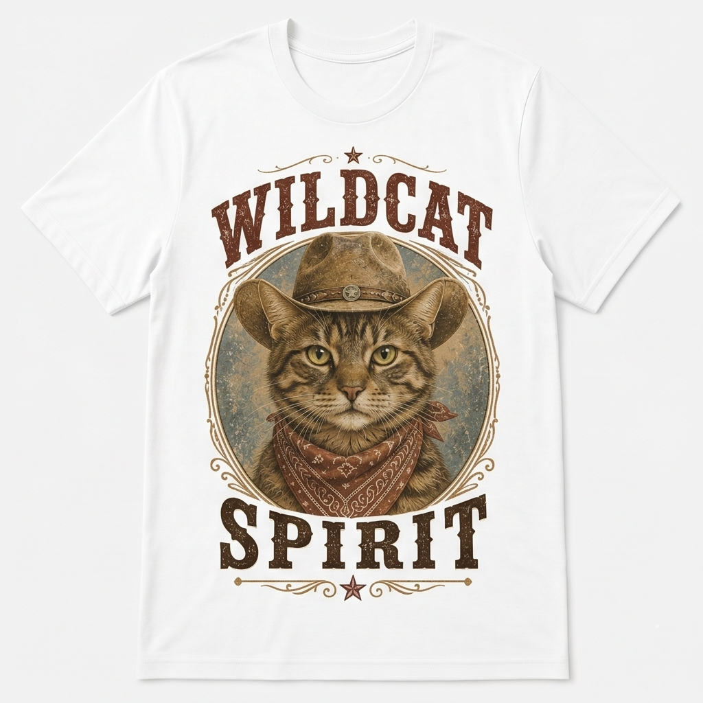 Badlands Tabby Wildcat Spirit Tee