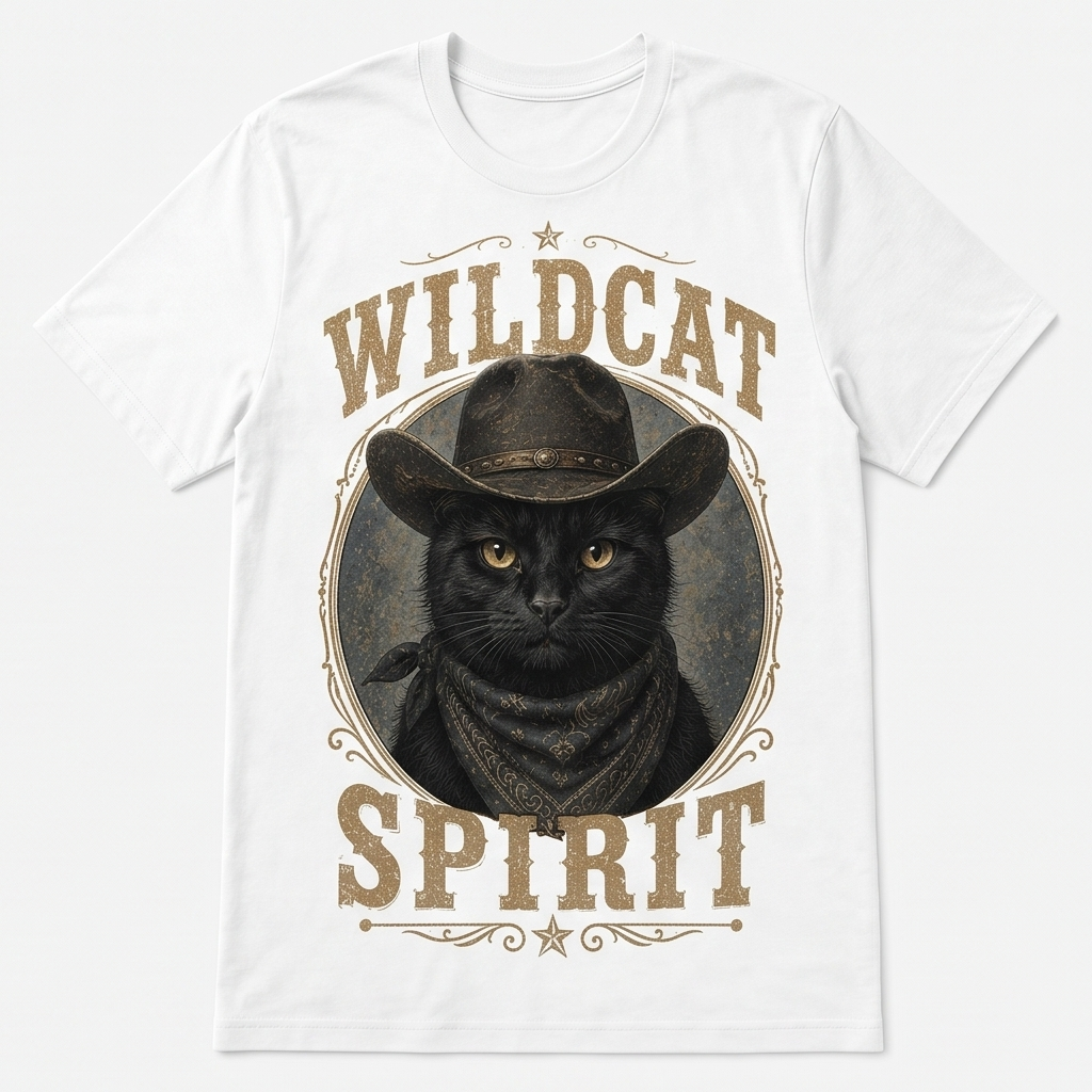 Midnight Maverick Wildcat Spirit Tee