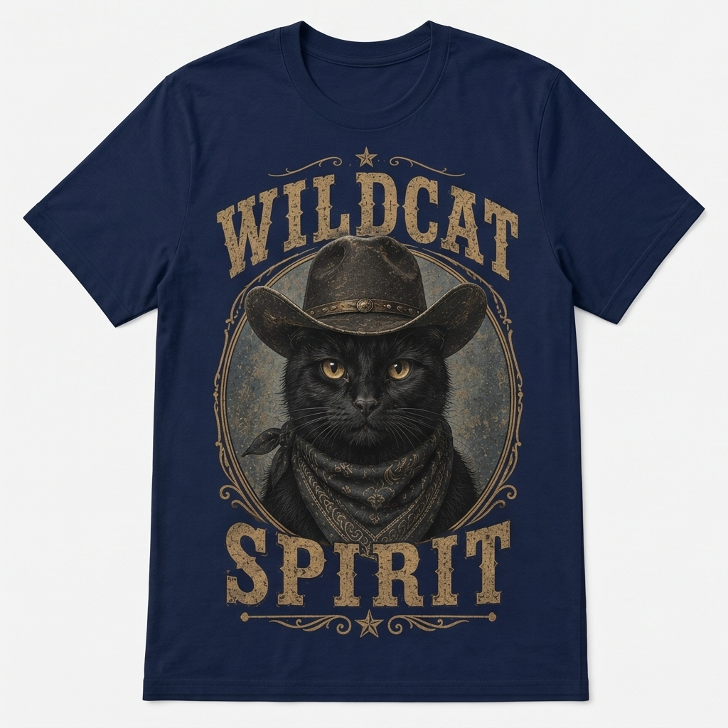 Midnight Maverick Wildcat Spirit Tee