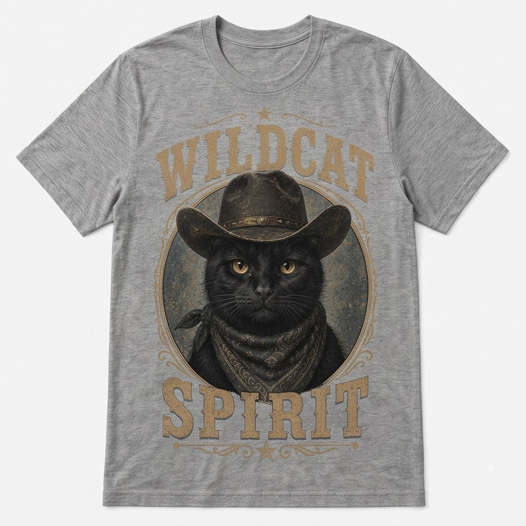 Midnight Maverick Wildcat Spirit Tee
