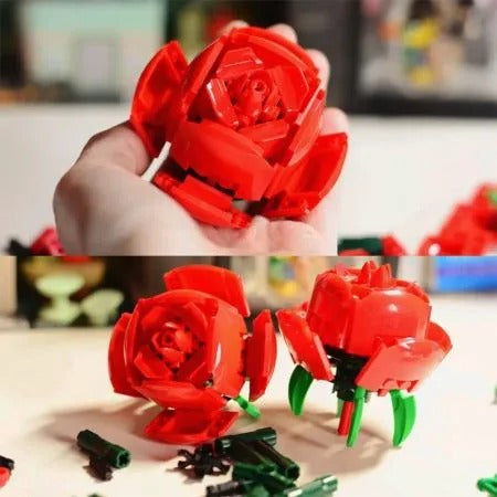 Simulation bouquet building block flower romantic pink flower decorationFlower Bouquet Bricks , compatible with LEGO 10803 for Adults 704pcscs