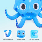 Sloosh Pool Toys, 2-in-1 Inflatable Float Water Game, Octopus Basketball Hoop Ring Toss Outdoor Swim Play, Toss Game Floating Swimming Pool Games for Kids Adults