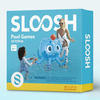 Sloosh Pool Toys, 2-in-1 Inflatable Float Water Game, Octopus Basketball Hoop Ring Toss Outdoor Swim Play, Toss Game Floating Swimming Pool Games for Kids Adults