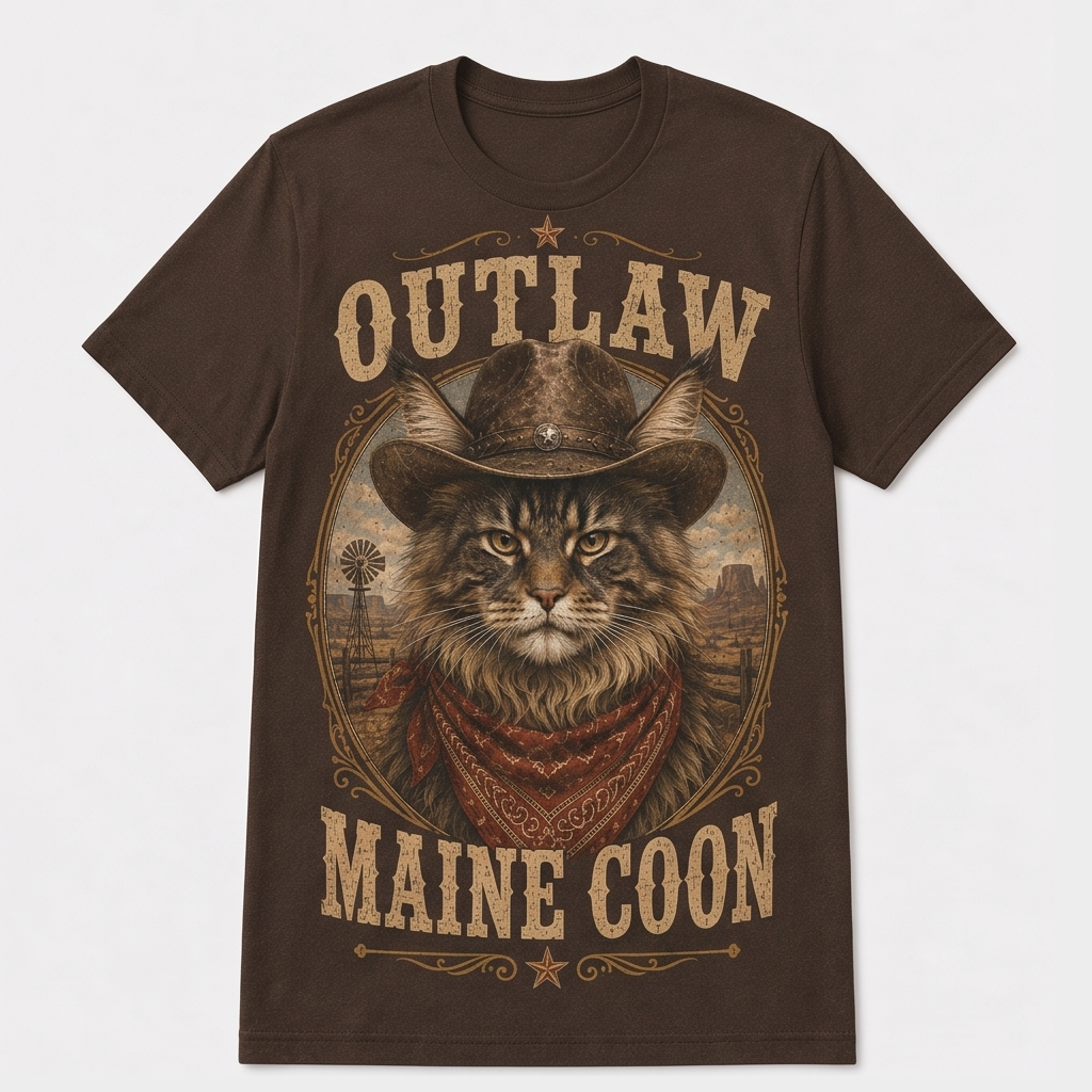 Wild Outlaw Maine Coon Tees