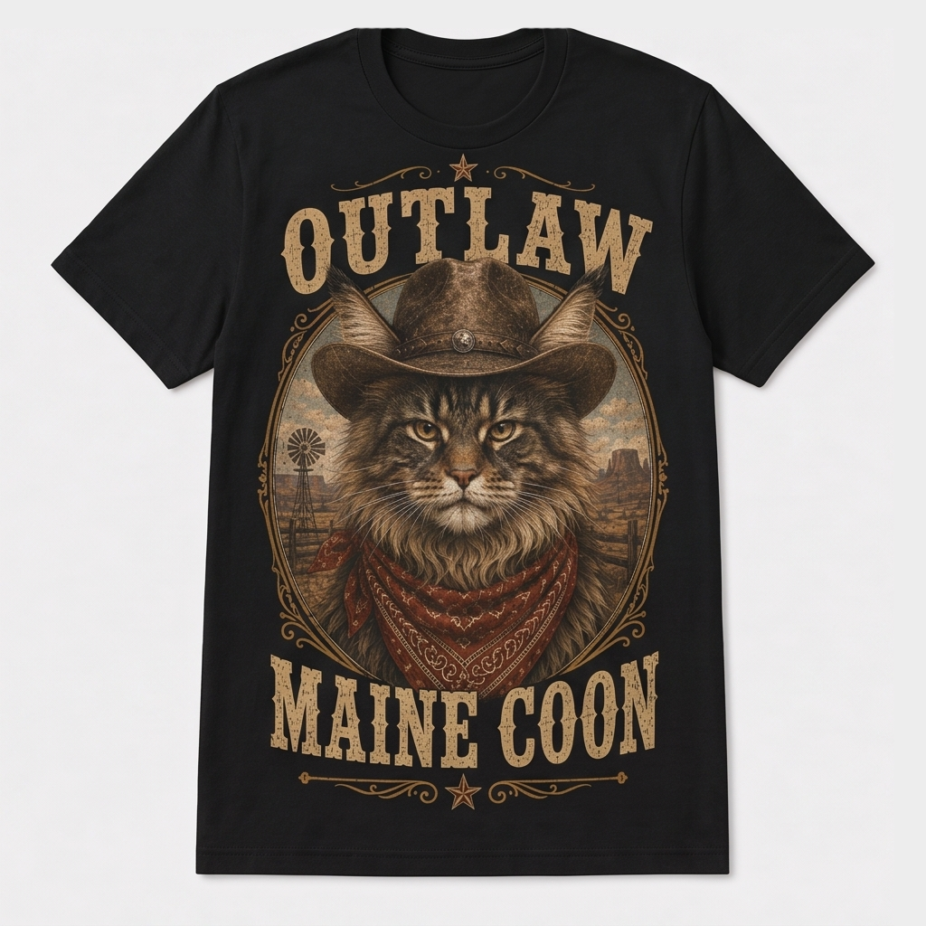 Wild Outlaw Maine Coon Tees