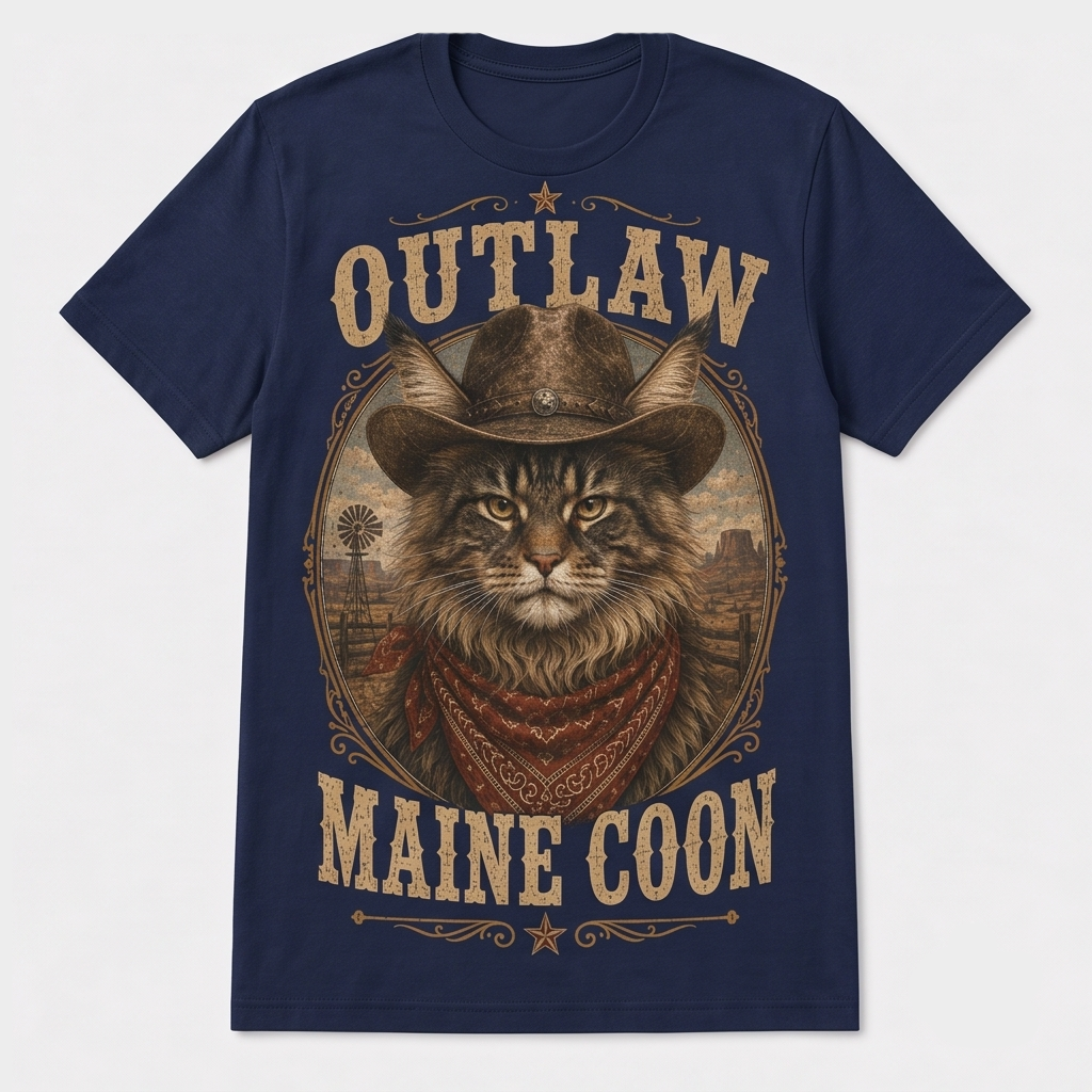 Wild Outlaw Maine Coon Tees