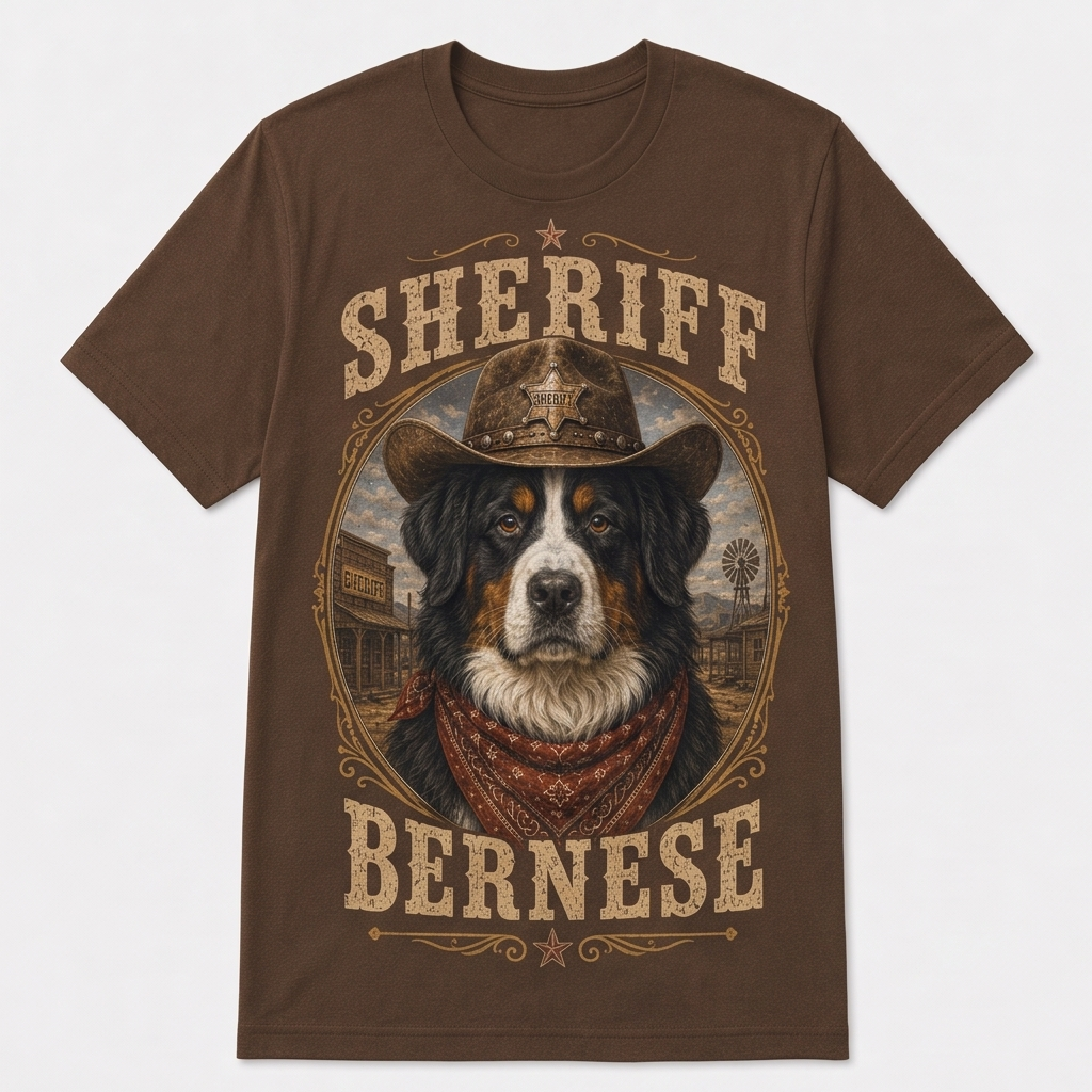 Town Sheriff Bernese Mountain Dog