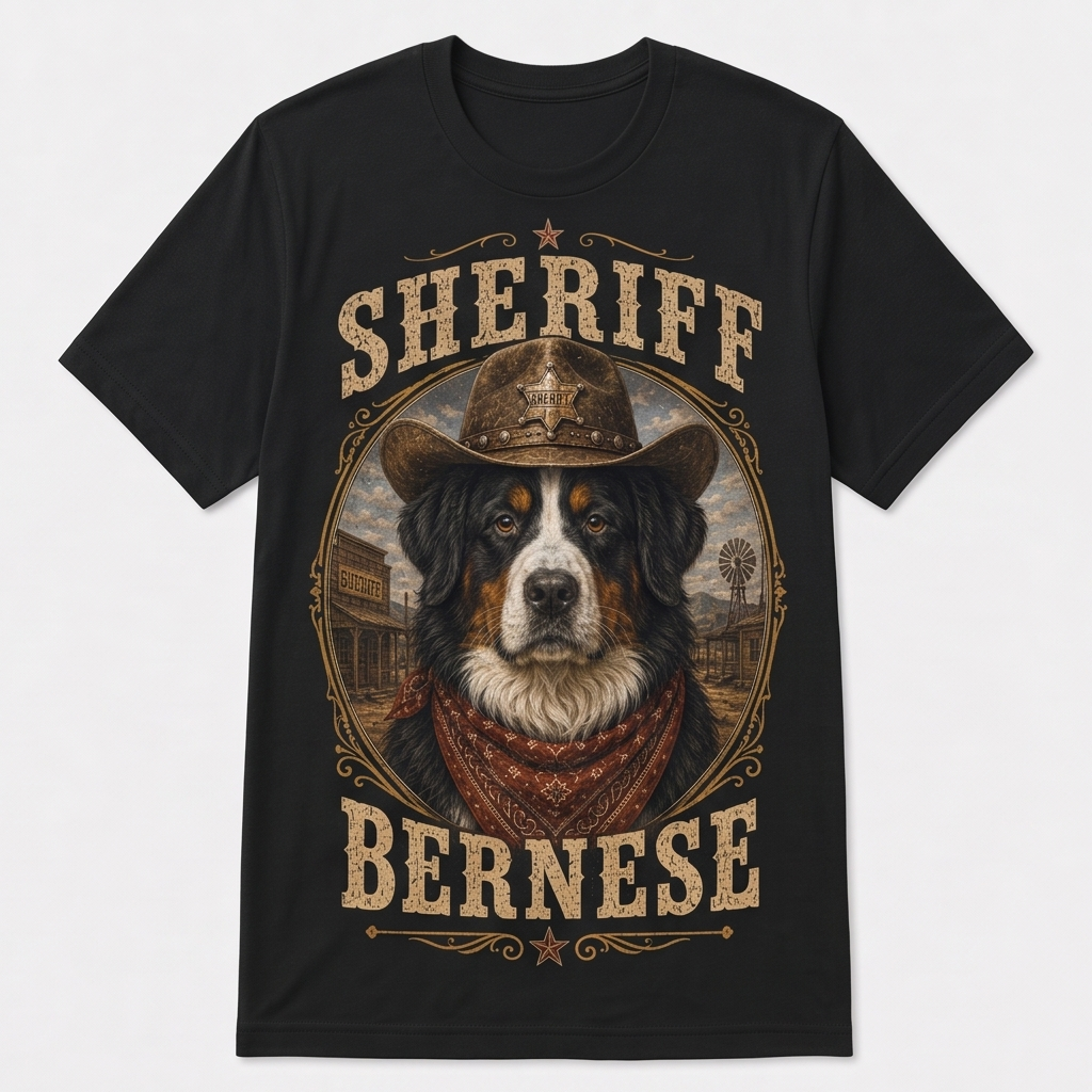 Town Sheriff Bernese Mountain Dog
