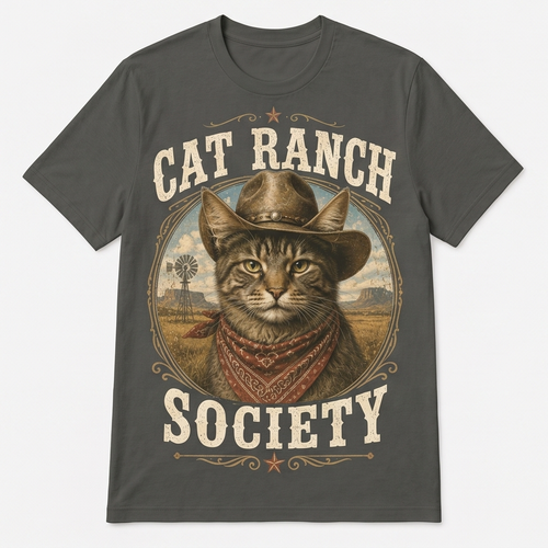 Cat Ranch Society Tabby Tee