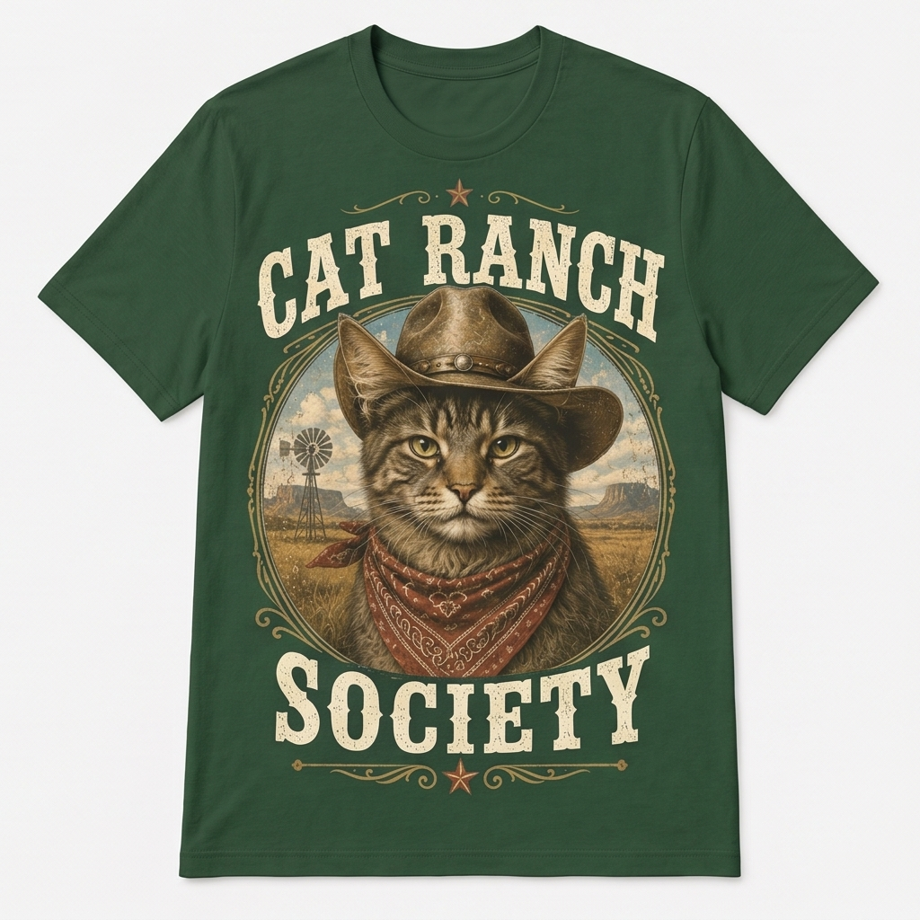 Cat Ranch Society Tabby Tee