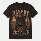 Desert Black Cat Pet Club Tee