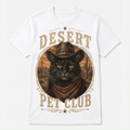 Desert Black Cat Pet Club Tee