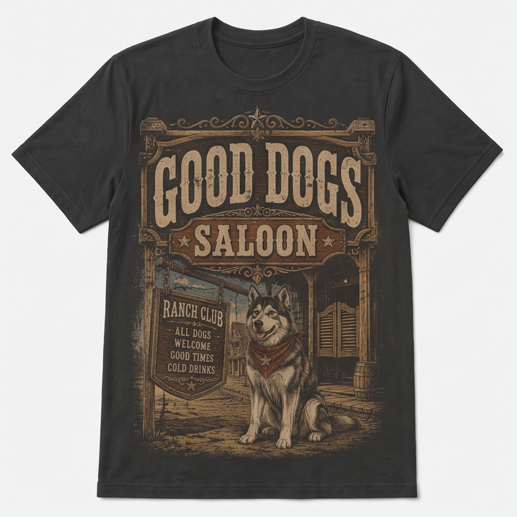 The Good Dogs Saloon Tee