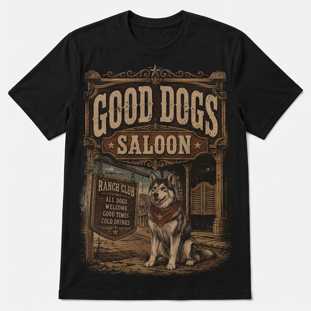 The Good Dogs Saloon Tee