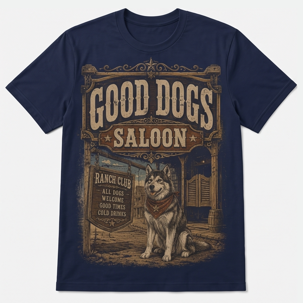 The Good Dogs Saloon Tee