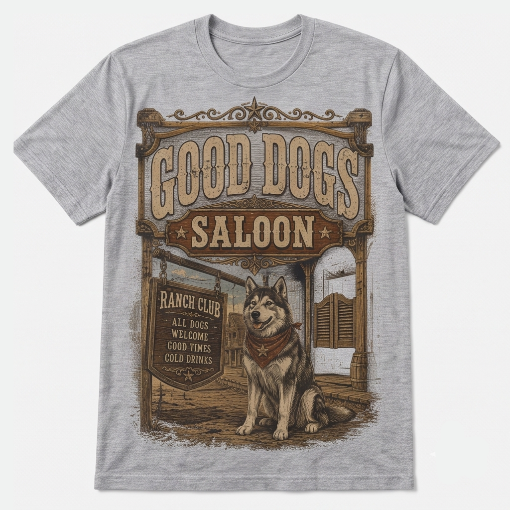 The Good Dogs Saloon Tee