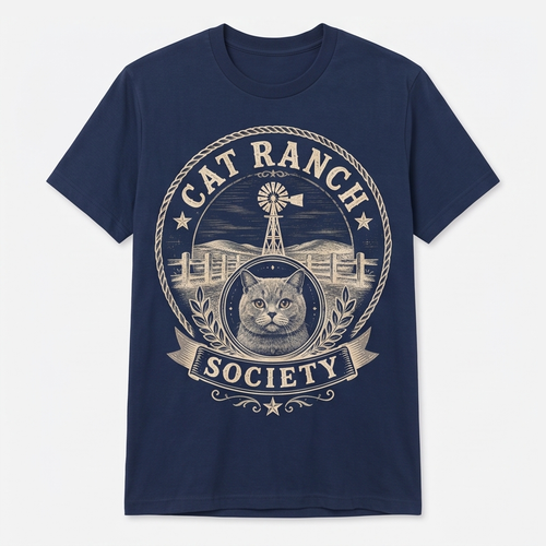 Cat Ranch Society Vintage Tee