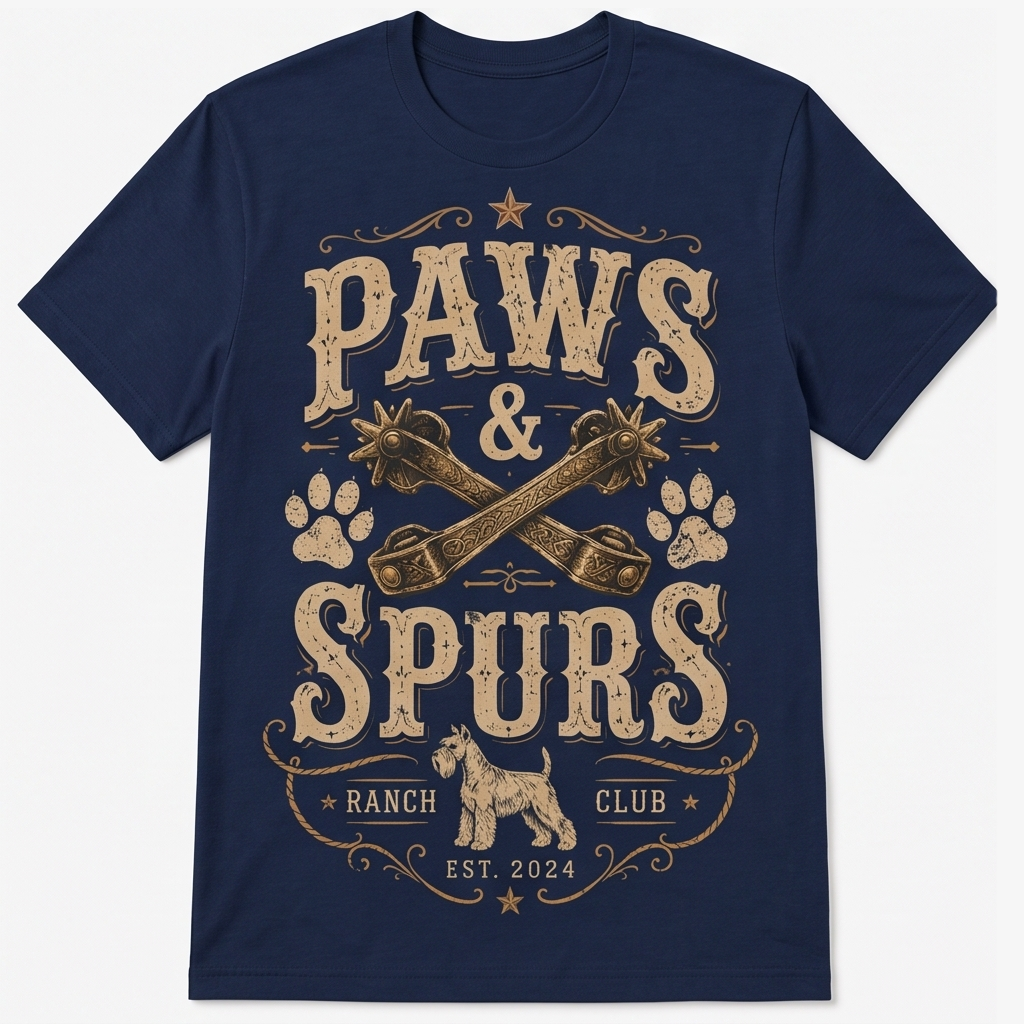 Paws & Spurs Frontier Tee