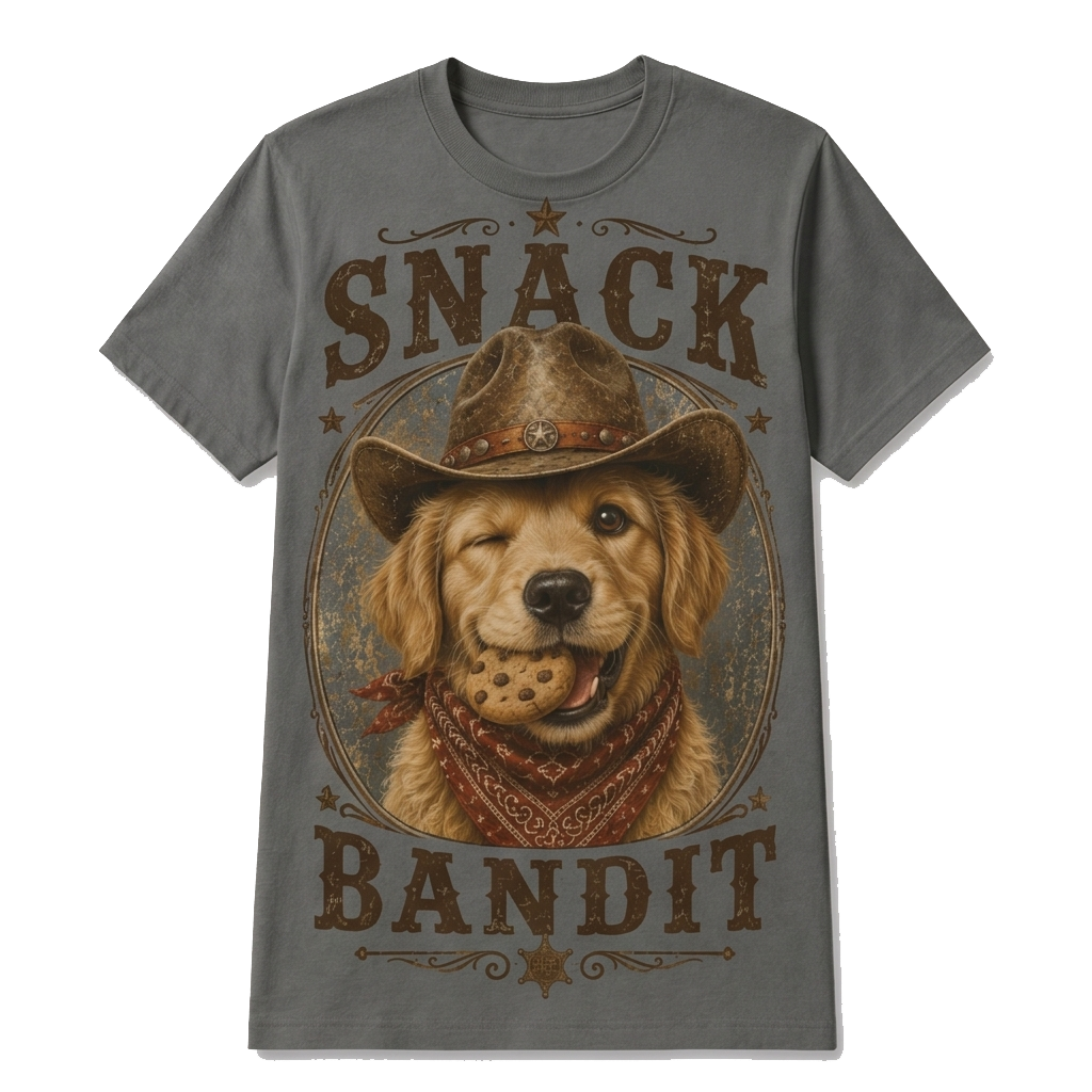 Golden Retriever Snack Bandit Tee
