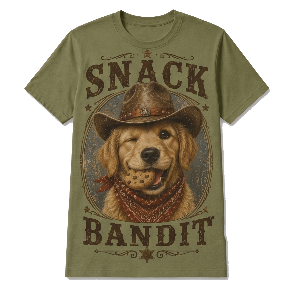 Golden Retriever Snack Bandit Tee
