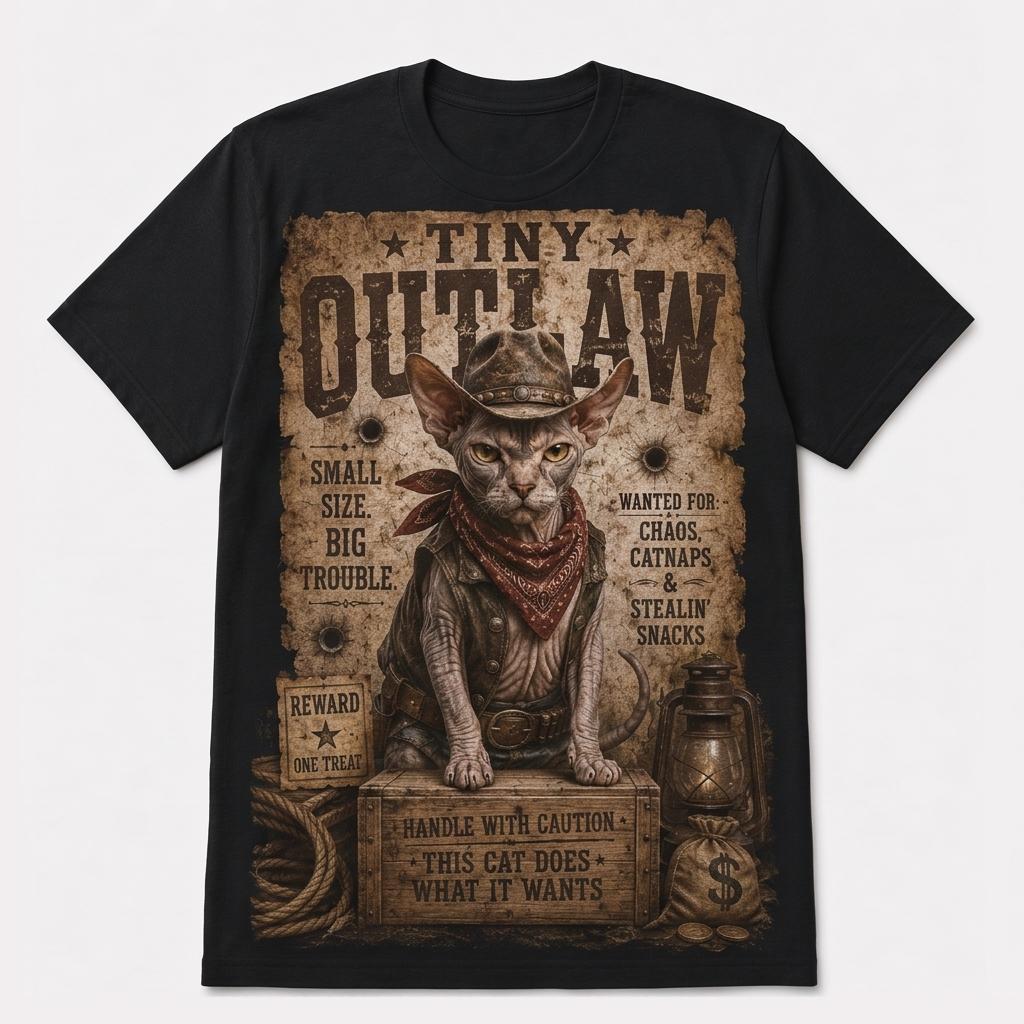 The Chaos & Catnaps Sphynx Tee