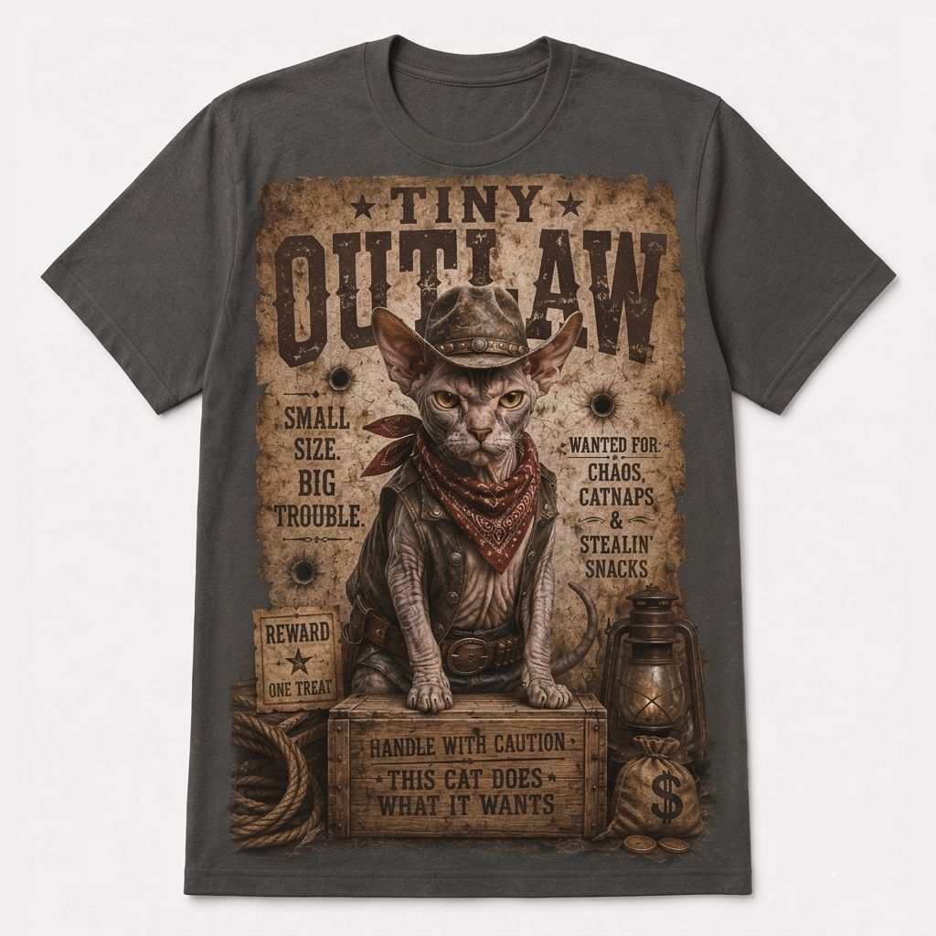 The Chaos & Catnaps Sphynx Tee