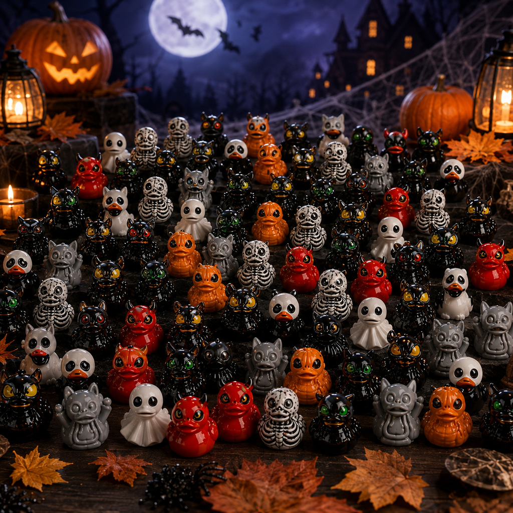 Halloween Mini Resin Ducks Tiny Duck