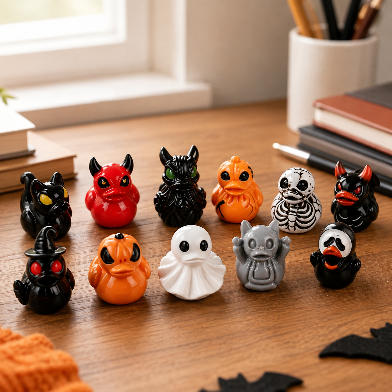 Halloween Mini Resin Ducks Tiny Duck