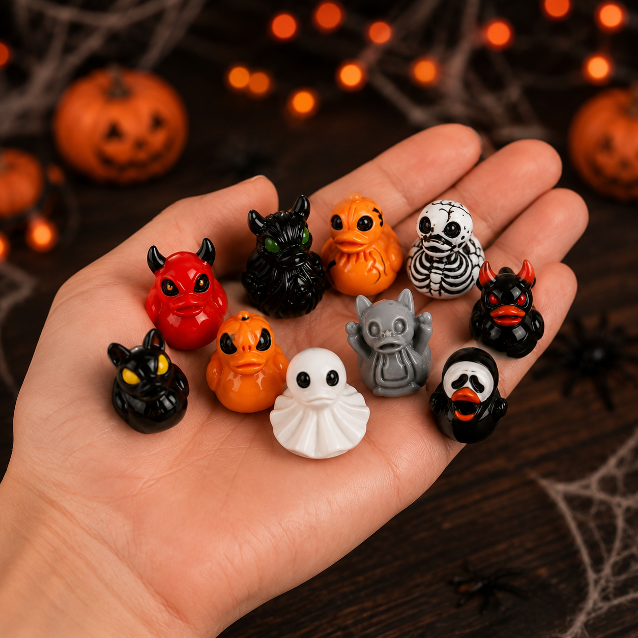 Halloween Mini Resin Ducks Tiny Duck