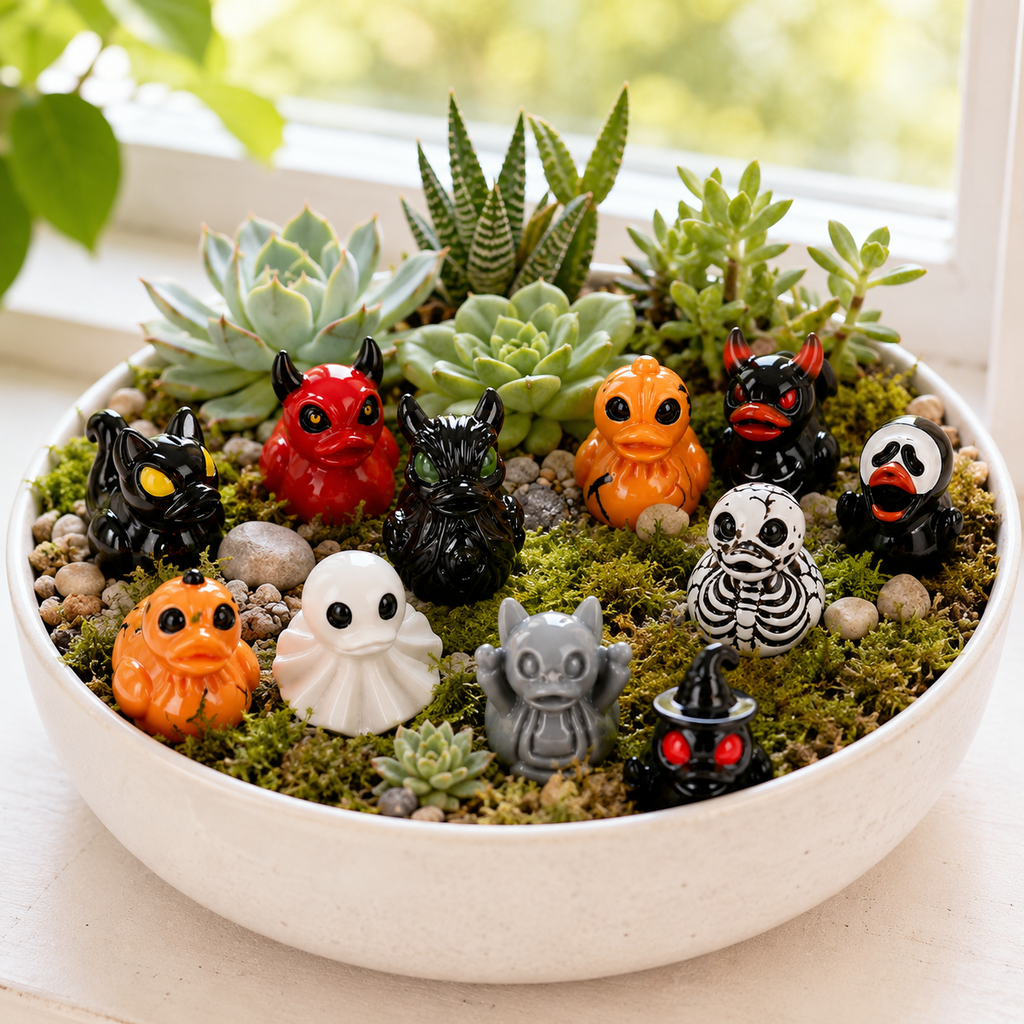 Halloween Mini Resin Ducks Tiny Duck