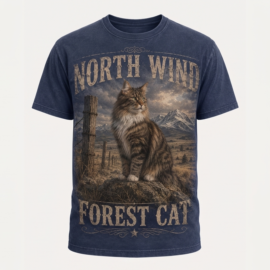 North Wind Forest Cat Tee