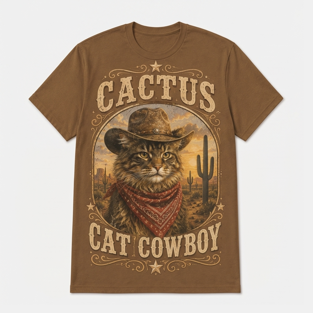 Prairie Cat Walk Western Cat Tee