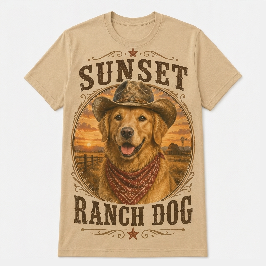 Desert Best Friend Western Dog Tee