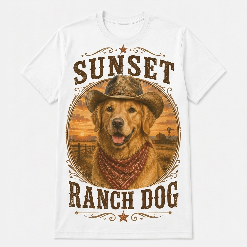 Desert Best Friend Western Dog Tee