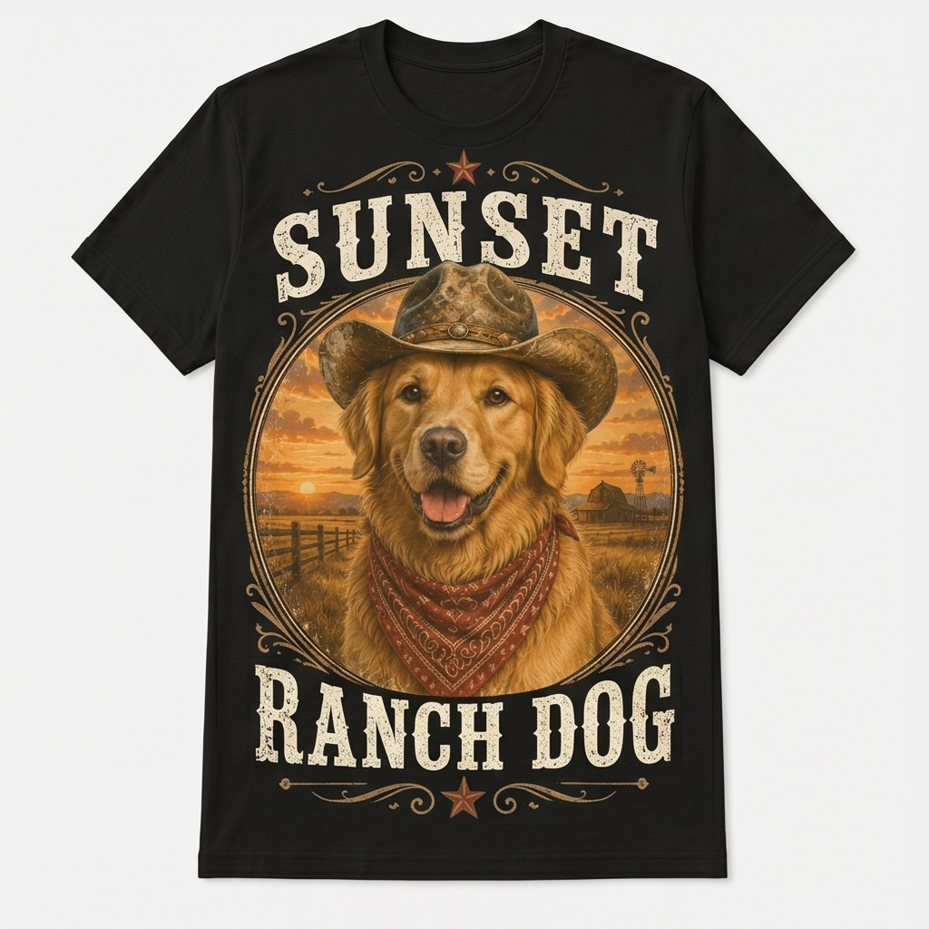 Desert Best Friend Western Dog Tee